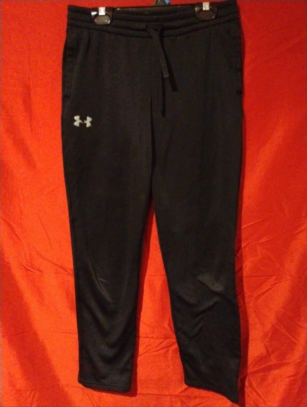 Under Armour Boys ColdGear Black Sweatpants Fleece Joggers - Youth XL/YXL
